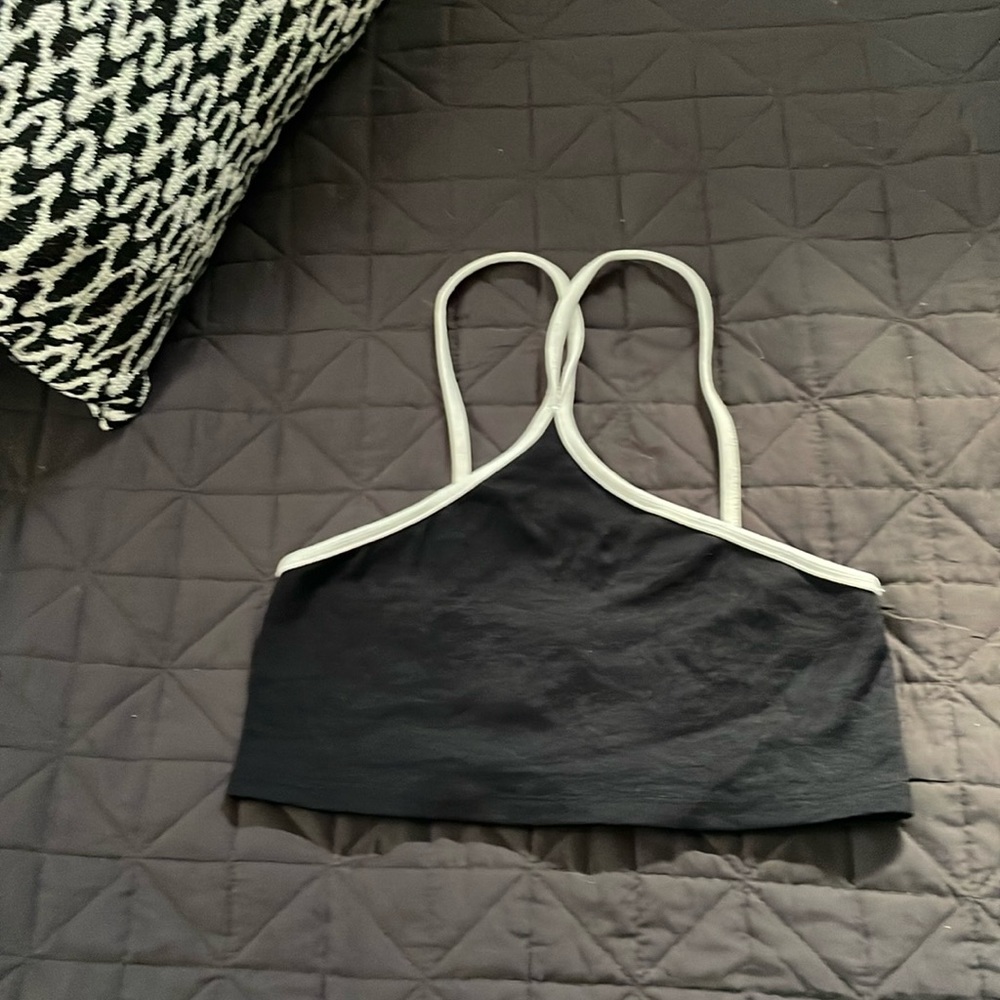 Bershka strap keyhole crop top